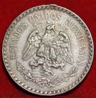 1944 Mexico Silver Un Peso Foreign Coin S/h photo