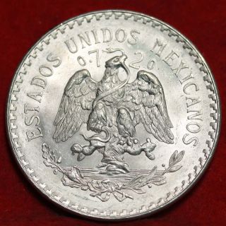 Uncirculated 1938 Mexico Silver Un Peso Foreign Coin S/h photo