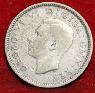 1942 Great Britain 6 Pence Silver Foreign Coin S/h photo