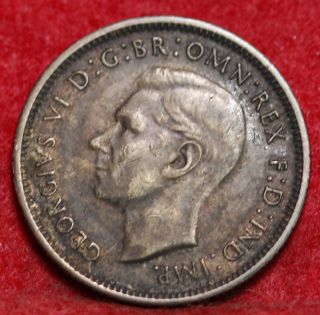 1943 - S Australia 1 Schilling Silver Foreign Coin S/h photo