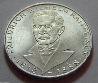 1968 - J Germany Coin Silver 5 Marks -.  2250 Troy Oz Asw - Commemorative Wilhelm photo