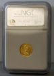 1984 Isle Of Man G1/10a Gold Coin - Ngc Grade Pf 69 Ultra Cameo Coins: World photo 2
