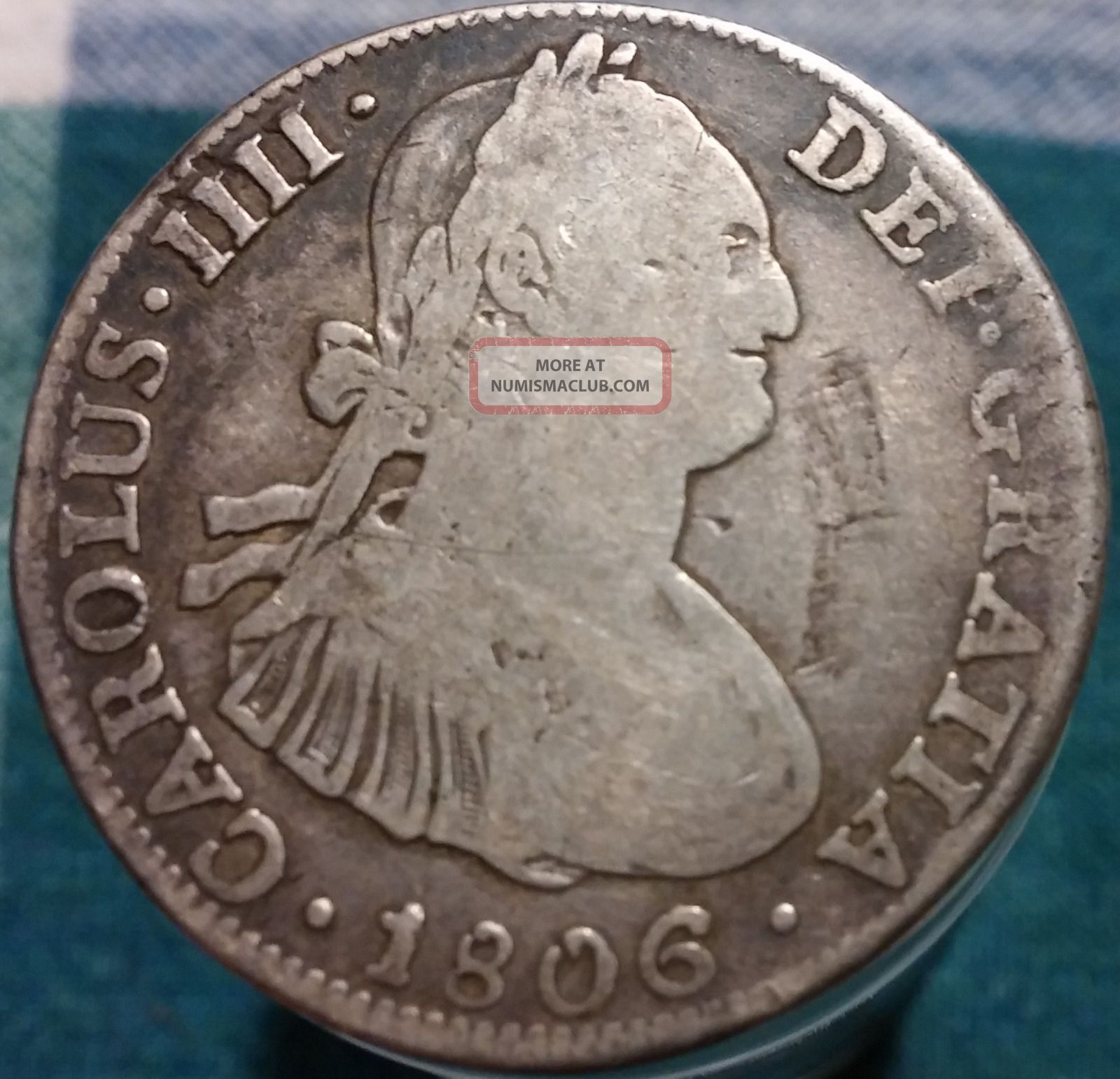 Cob spanish silver coin real atocha treasure 1721 pendant two coins