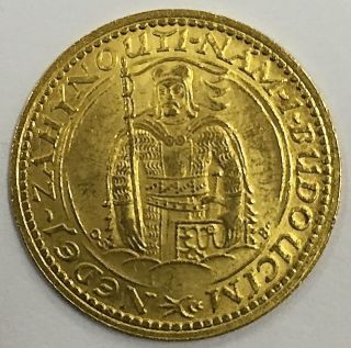 1932 Czechoslovakia Ducat Gold Coin Uncirculated photo