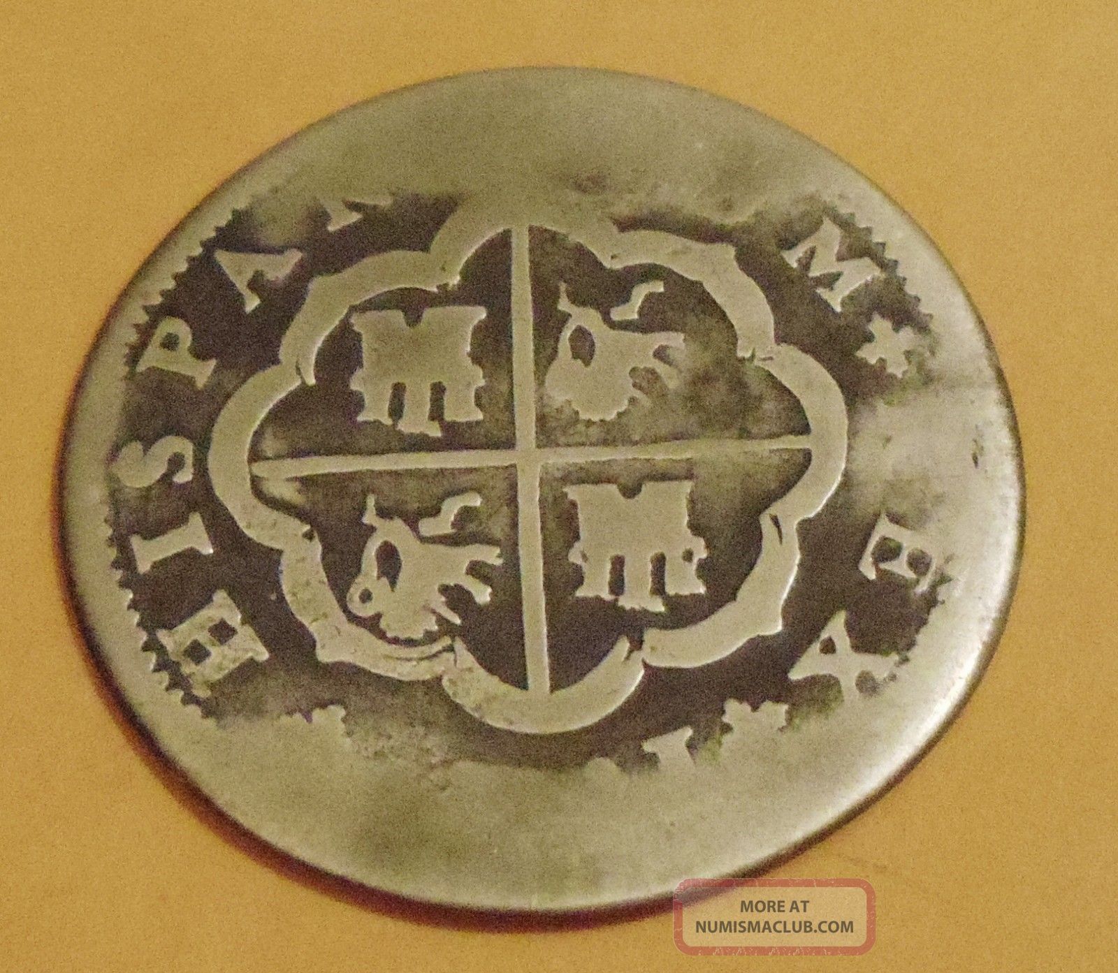 1721 Pirate Cob Felipe V 2 Reales Silver Spanish Coin 1975-80-spanish-5-ptas-error-coin-numista