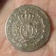 Small Silver Coin France 1/20 Ecu Louis Xv 1728 Vf Europe photo 1