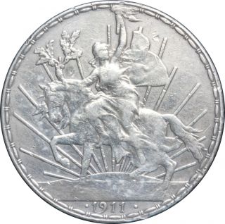 Mexico 1 Peso Caballito (horse) 1911 Short Ray,  Scarce. photo