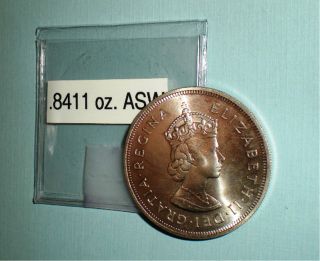 1959 Bermuda Silver Crown Coin;.  925 Silver.  100k Minted photo