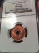 French Indo China 1939 Half Cent (1/2) Ngc Ms66rd Top Pop Asia photo 1
