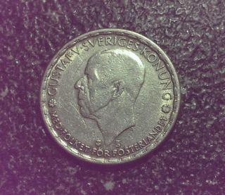 1946 Silver Sweden Krona photo