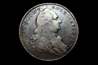 1786 German States - Bavaria Thaler,  King Karl Silver Crown photo