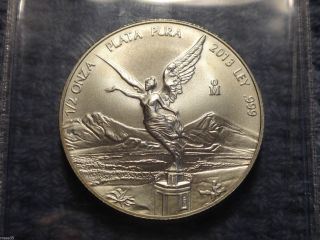 2013 Mexico Silver Libertad Bullion Coin (1/2 Oz) Half Onza Plata Pura - Lqqk photo