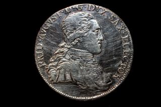 1795 Saxony Ein Fein Thaler,  Unique Silver Crown - Cleaned At One Point photo