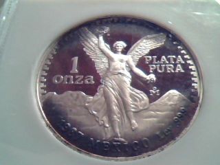 Gorgeous 1987 Silver Libertad Proof 1 Onza With Major Toning photo