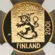 2001 Pm Gold Finland Markka Ngc Pf69 Ultra Cameo Last Markka Coin Coins: World photo 3