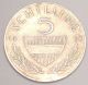 1968 Austria Austrian 5 Schillings Horse Coin F, Europe photo 1