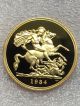 1984 United Kingdom Proof Five 5 Pound Sovereign Gold Coin Lstg 5 UK (Great Britain) photo 4