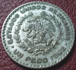 1962 Mexico 1 Peso In Vf photo