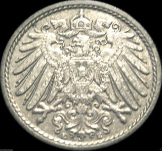 Germany - The German Empire - German 1913e 5 Pfennig Coin - Historic photo