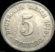 Germany - The German Empire - German 1913e 5 Pfennig Coin - Historic Germany photo 1