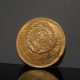 1918 Mexico Gold Veinte 20 Pesos 16g 27mm Vintage Mexican World Coin Coins: World photo 2