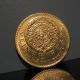 1918 Mexico Gold Veinte 20 Pesos 16g 27mm Vintage Mexican World Coin Coins: World photo 3