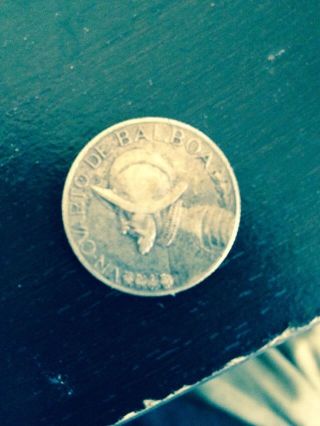 1930 Panama 1/10 Balboa Silver Coin photo