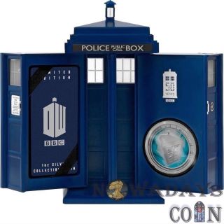 Niue 2013 2$ Doctor Who 50th Anniversary Withtardis Case 1oz Silver Proof Coin photo