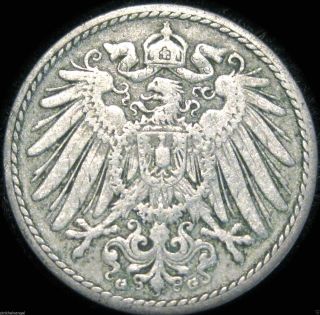German Empire 1898g 5 Pfennig - Coin Combine S&h photo