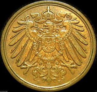 Germany - The German Empire - German 1916e Pfennig Coin - Rare World War 1 Coin photo