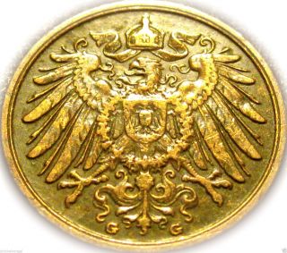 Germany - German Empire - German 1904g 2 Pfennig Coin - Rare Coin Type photo