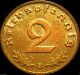 Germany - German 3rd Reich - German 1939b 2 Reichspfennig Coin Ww 2 - Rare Coin Germany photo 1