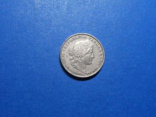 Peru 5 Centavos,  1937 - Circulated Copper Nickel photo