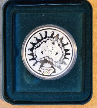 2000 Olympics Silver Proof $5 A Sea Of Change - Early Settlement photo