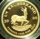 2000 South Africa Krugerrand 1/4 Oz.  Gold Proof - Box & - Millenium Coin Africa photo 1