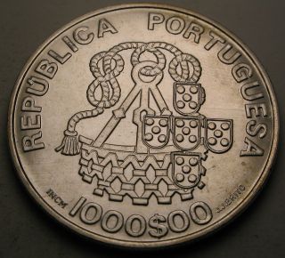 Portugal 1000 Escudos Nd (1998) - Silver - Misericordia Church 1003 photo