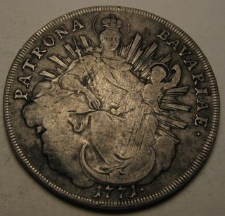 Bavaria (german State) 1 Thaler 1771 - Silver - Maximilian Iii.  Josef 997 photo