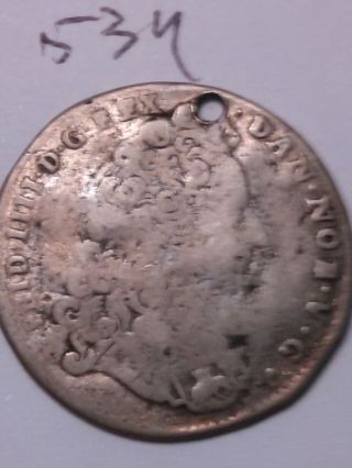 Denmark 1714 16 Skilling Fredericl Iv Vg Silver photo
