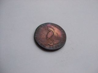 1793 Great Britain Petersfield Promissory Half Penny Copper photo