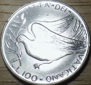 1974 Vatican City 100 Lire - Larger Bu Coin - Look photo