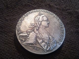 Coin 1 Rouble 1766 (ekaterina Ii) photo