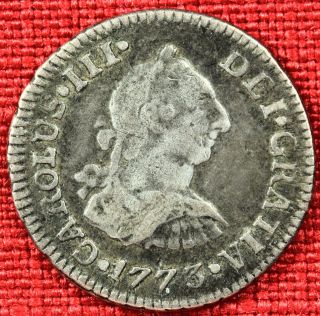 Mexico: 1773 1/2 Real,  Mo - F.  M. , .  900 Silver - photo