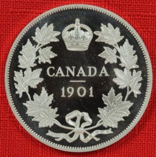 Canada Medallic Retro Issue: 1901 $1,  V.  Rare,  Hallmarked.  925 Silver - Top Grade photo