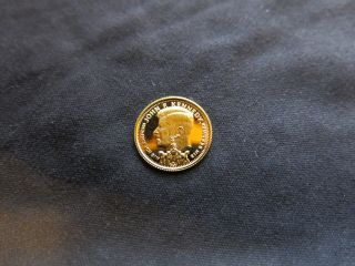 Liberia 1995 1/25 Oz Ounce 20 Dollars John F Kennedy Gold Coin 9999 Fine Gold photo