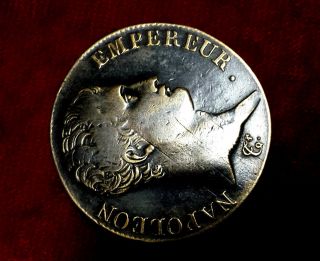 , Rare French Silver Coin Napoleon Bonaparte 5 Francs Ecu An 13 M photo