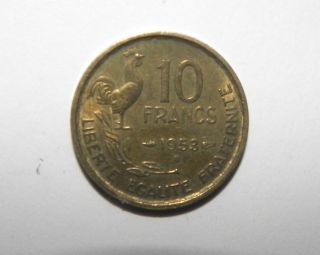 France - 1953 B 10 Franc Coin - photo