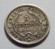 1905 Costa Rica Silver 5 Centimes Coin - Xf Details North & Central America photo 1