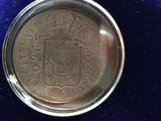 1816 Brazil 960 Reis (overstruck Spanish Silver 8 Reales) photo