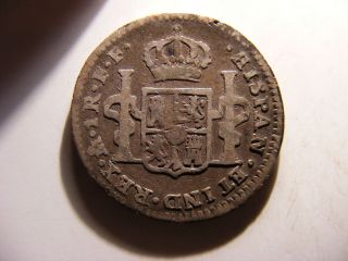 Mexico Silver 1 Real,  1787 - Mo,  Fine photo