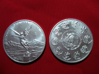 2013 Silver Mexican Libertad Pure 999 1 Oz Silver Coin Awesome Pure Silver Look photo